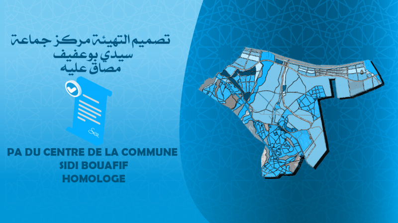 المصادقة على تصميم التهيئة لمركز جماعة سيدي بوعفيف 