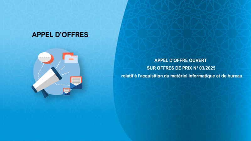 AVIS D'APPEL D'OFFRE OUVERT N° 03/2025
